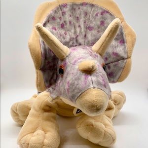 Wild Republic Multicolor Triceratops Plush Dinosaur Stuffed‎ Animal 12"